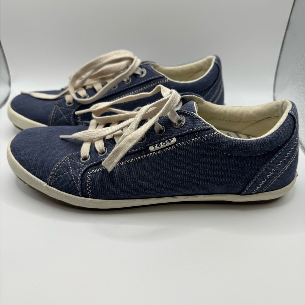 Men’s Taos Footwear Star Canvas Blue Sneakers 10